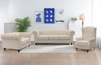 Toronto Chesterfield Fabric Lounge – 3-Seater