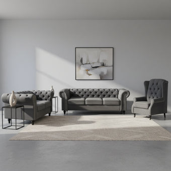 compare product Toronto Velvet Fabric Lounge