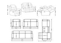 Travis Lounge with Manual Recliners