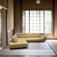 Tufty Fabric Lounge with LHF Chaise