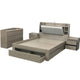 Light Grey Gas Lift Bed