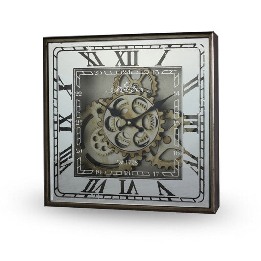 Square Chateau Gear Clock