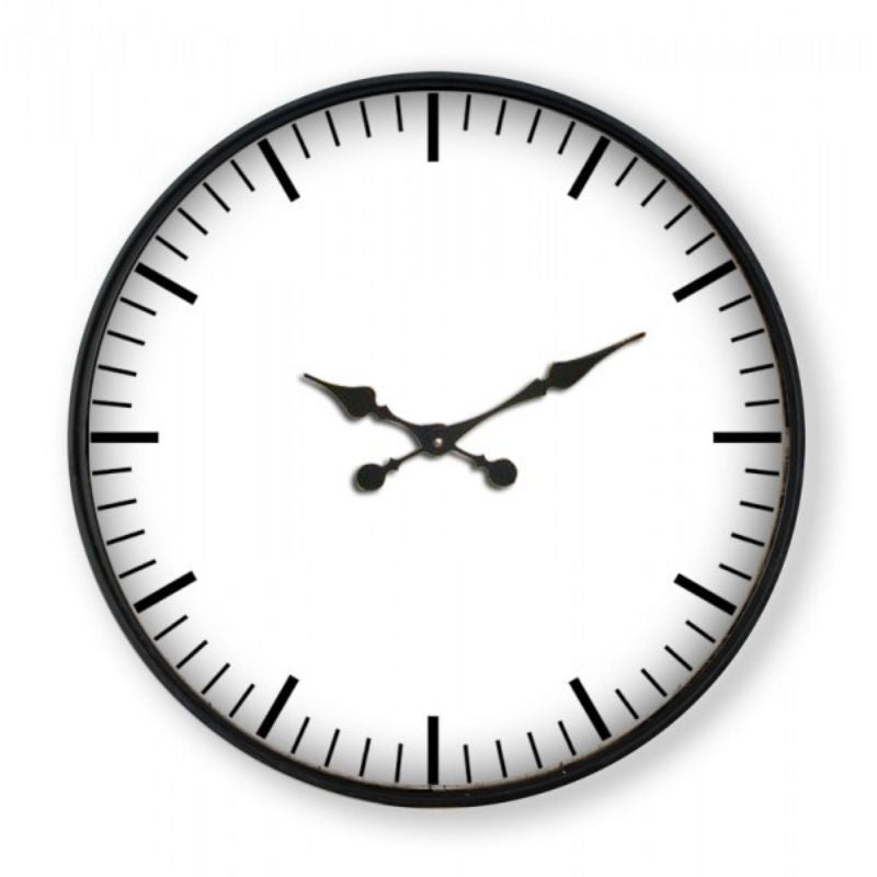 White Wall Clock 58cm