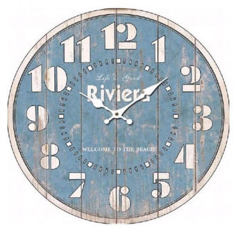 compare product Blue Wall Clock 34CM