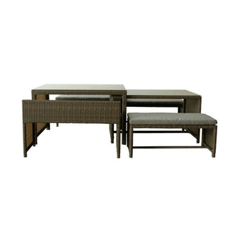 compare product Monte Outdoor 6PC Nested Dining Bench