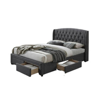 Kristen Bed dark grey