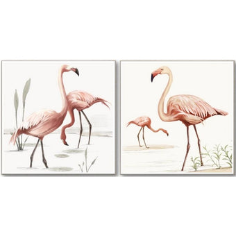 compare product Pink Flamingo Framed