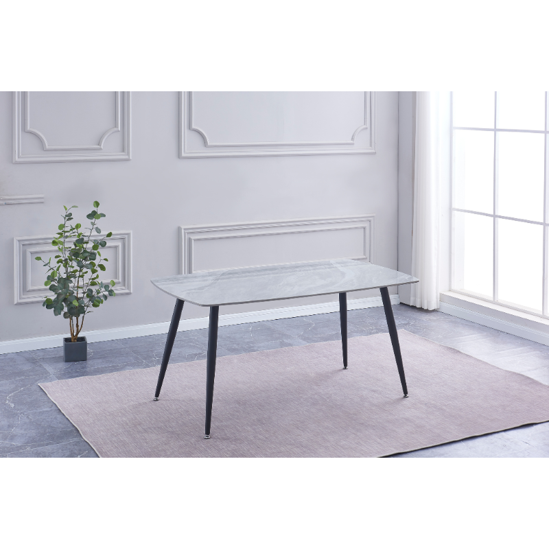 Sandra Dining table with 4 Vortex Dining Chair