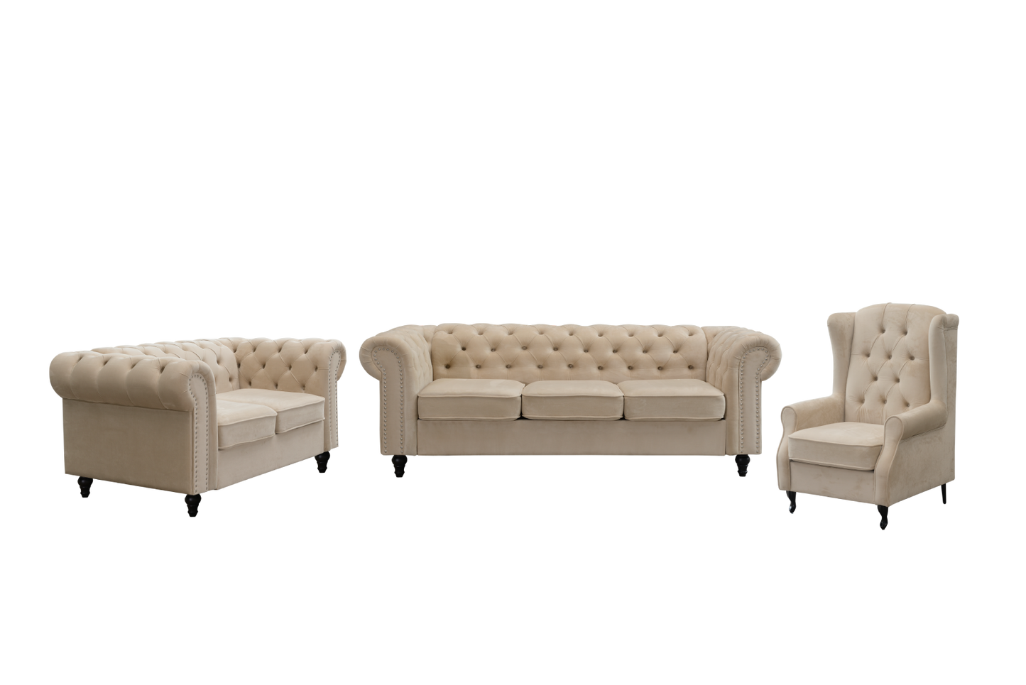 Toronto Velvet Fabric Lounge