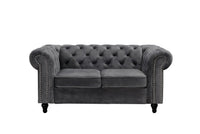 Toronto Velvet Fabric Lounge – 2-Seater