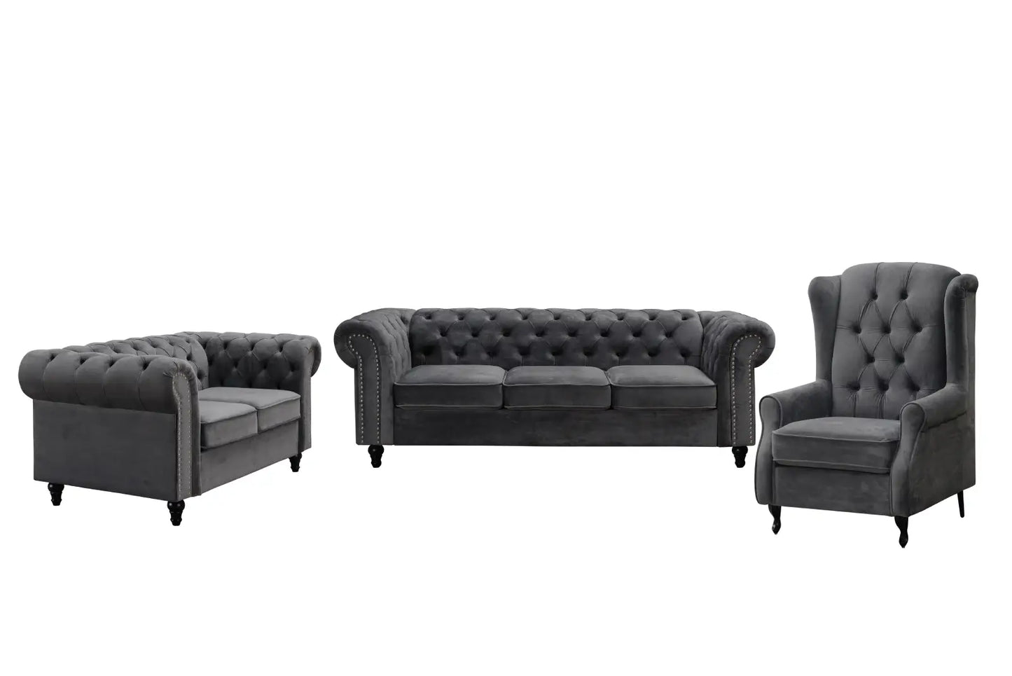 Toronto Velvet Fabric Lounge