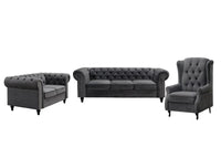 Toronto Velvet Fabric Lounge