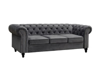 Toronto Velvet Fabric Lounge – 3-Seater