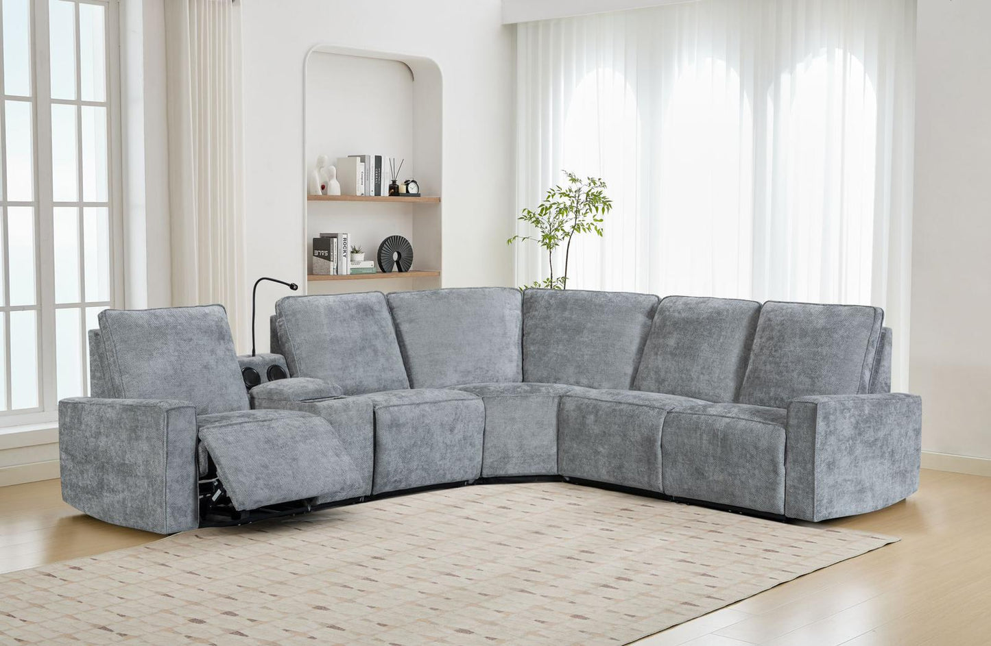 Vibe Modular Lounge with Electric Recliners and Speakers