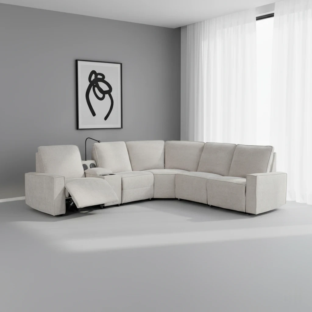 Vibe Modular Lounge with Electric Recliners and Speakers