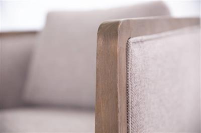 Modern swivel chair with sturdy pine frame, plush foam seating, polyester upholstery, and matching ottoman.