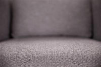 Cozy swivel chair featuring pine frame, high-density foam, durable polyester upholstery, cushions, and ottoman.