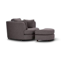 Orlandino Swivel Chair with Ottoman