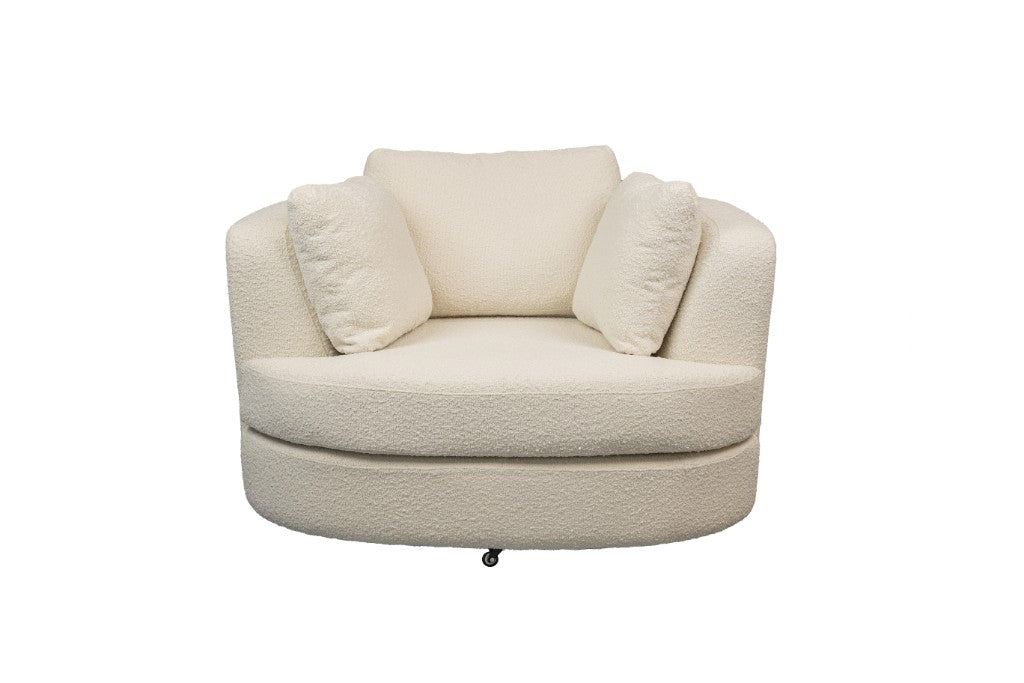 Orlandino Swivel Chair with Ottoman