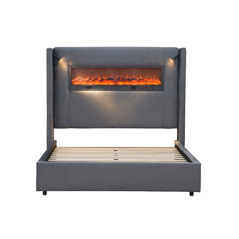 compare product Bamboo Grey Bed