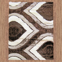 Luxury Shaggy 1204 Brown Rug