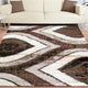 Luxury Shaggy 1204 Brown Rug