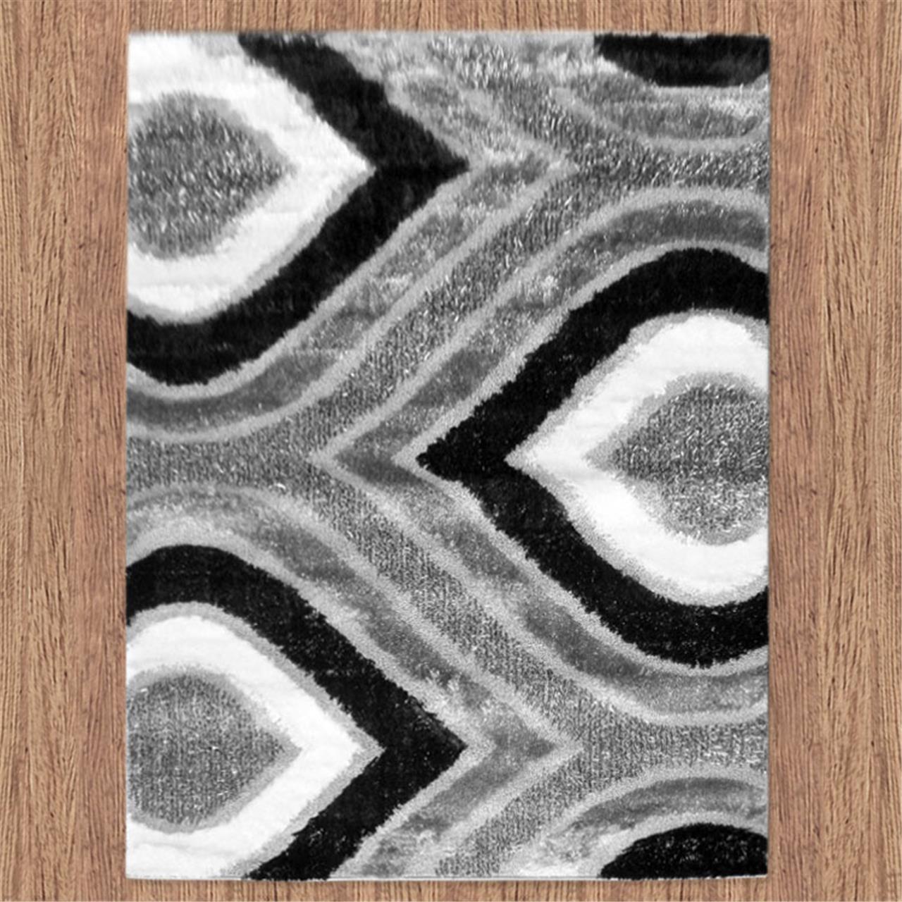 Luxury Shaggy 1204 Grey Rug