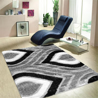 Luxury Shaggy 1204 Grey Rug