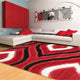 Luxury Shaggy 1204 Red Rug
