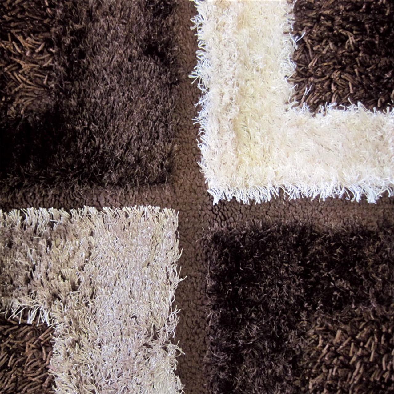 Luxury Shaggy 1206 Brown Rug