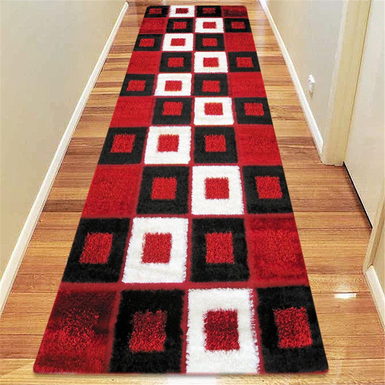 Luxury Shaggy 1206 Red Rug