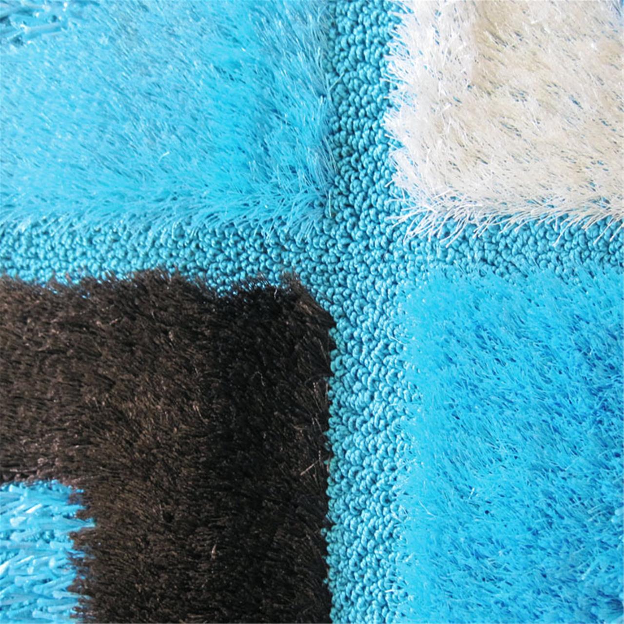 Luxury Shaggy 1206 Turquoise Rug