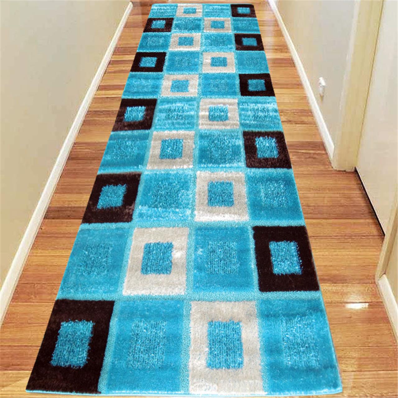 Luxury Shaggy 1206 Turquoise Rug