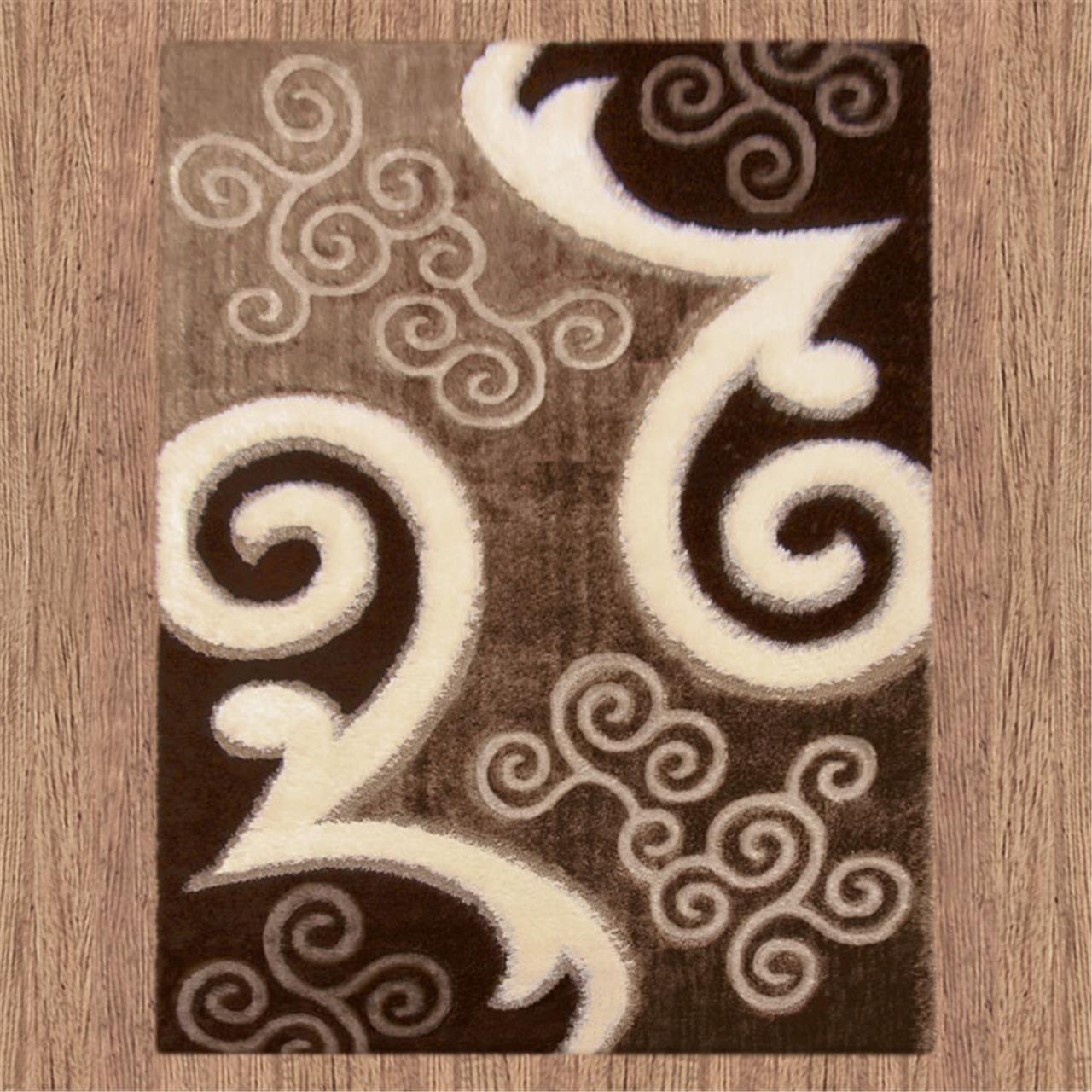Luxury Shaggy 5330 Brown Rug