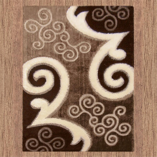 Luxury Shaggy 5330 Brown Rug