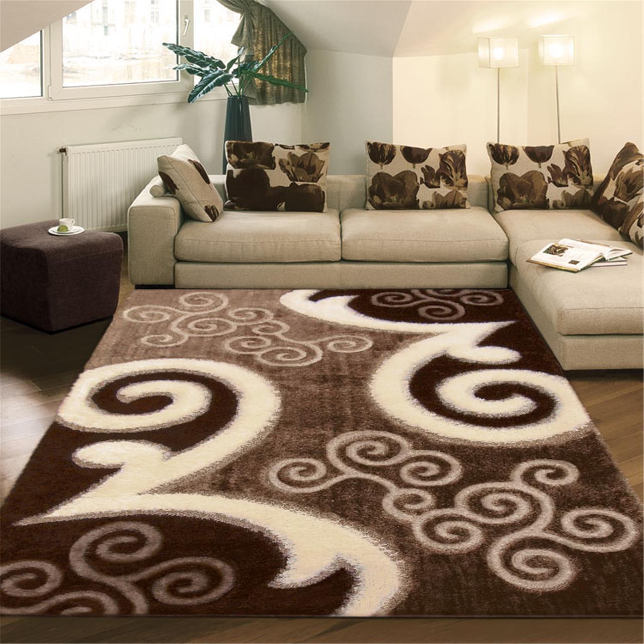 Luxury Shaggy 5330 Brown Rug