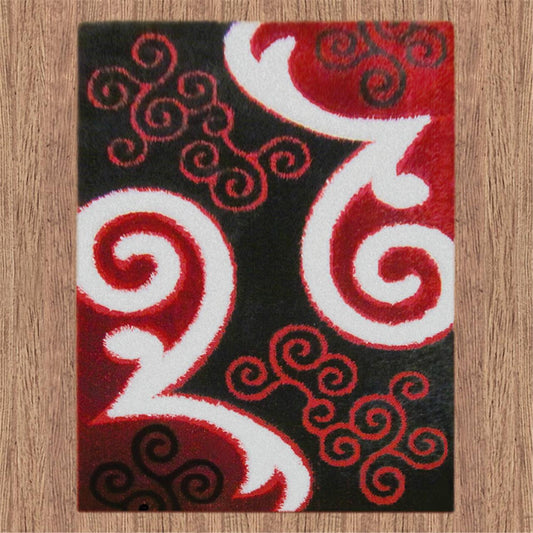 Luxury Shaggy 5330 Red Rug