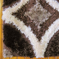 Luxury Shaggy 6048 Brown Rug
