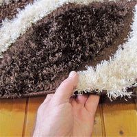 Luxury Shaggy 6048 Brown Rug
