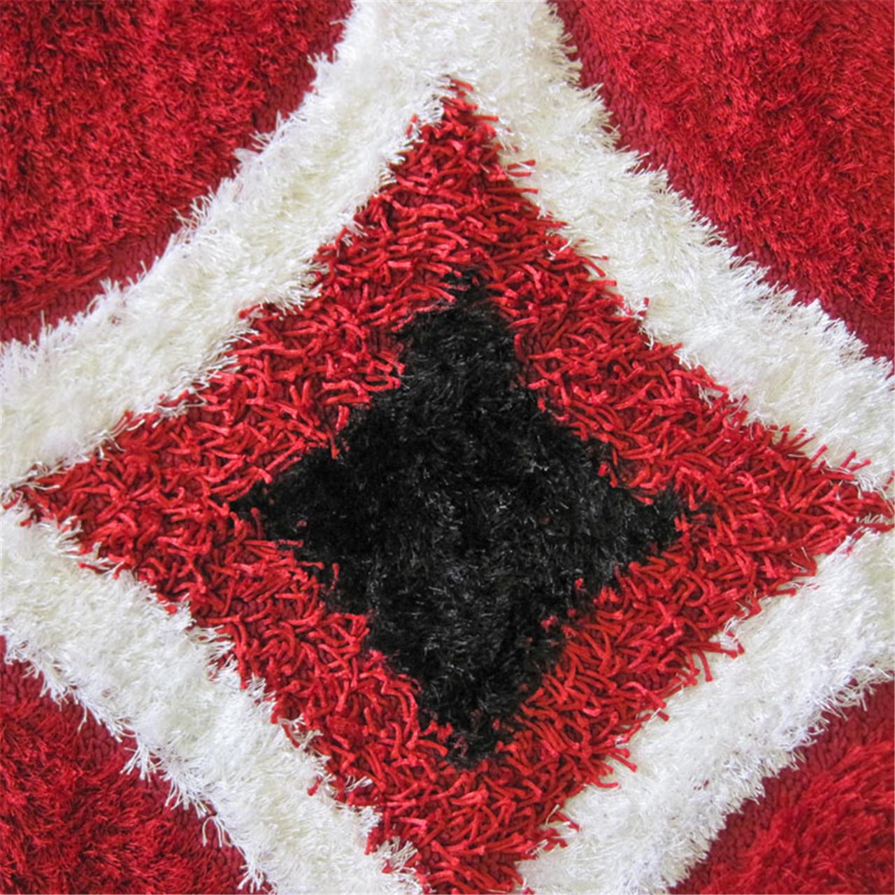 Luxury Shaggy 6048 Red Rug