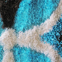 Luxury Shaggy 6048 Turquoise Rug