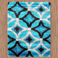 Luxury Shaggy 6048 Turquoise Rug