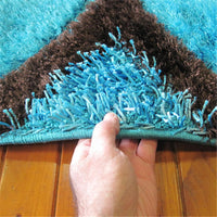 Luxury Shaggy 6048 Turquoise Rug