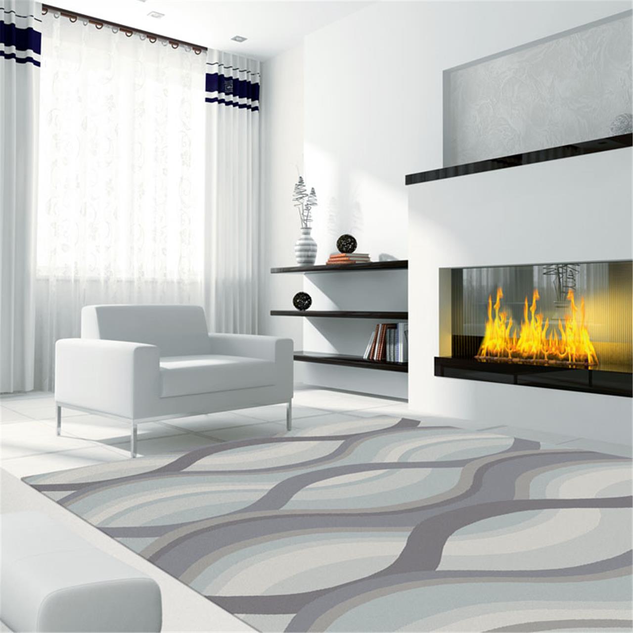 Moonlight 02 Grey Rug