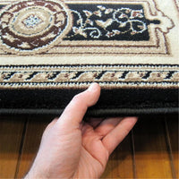 Palace 7647 Black Rug