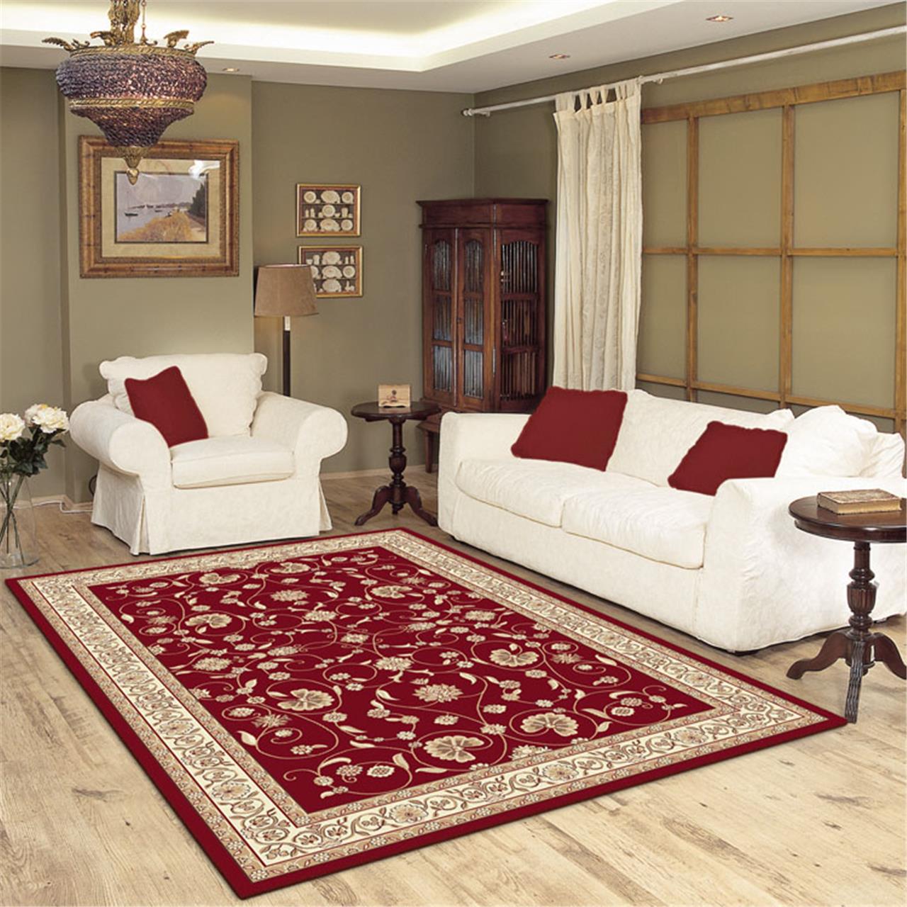 Lounge Rug Red REGAL - 8001 Red Rug - halfpricefurniture – Half Price Furniture