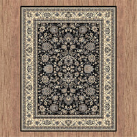 RUBY - 6333 Black Rug