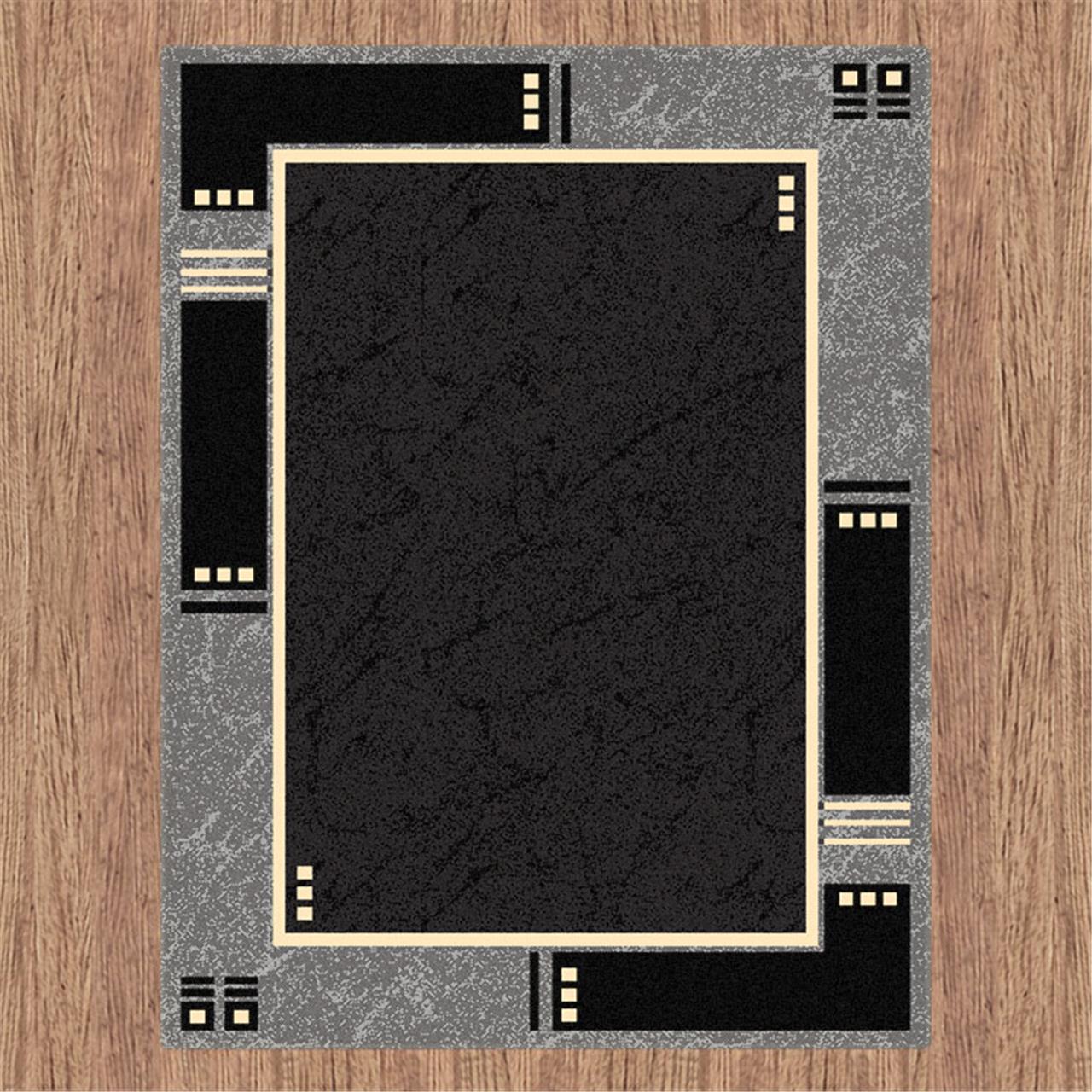 RUBY - 6336 Black Rug