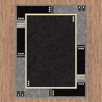 RUBY - 6336 Black Rug