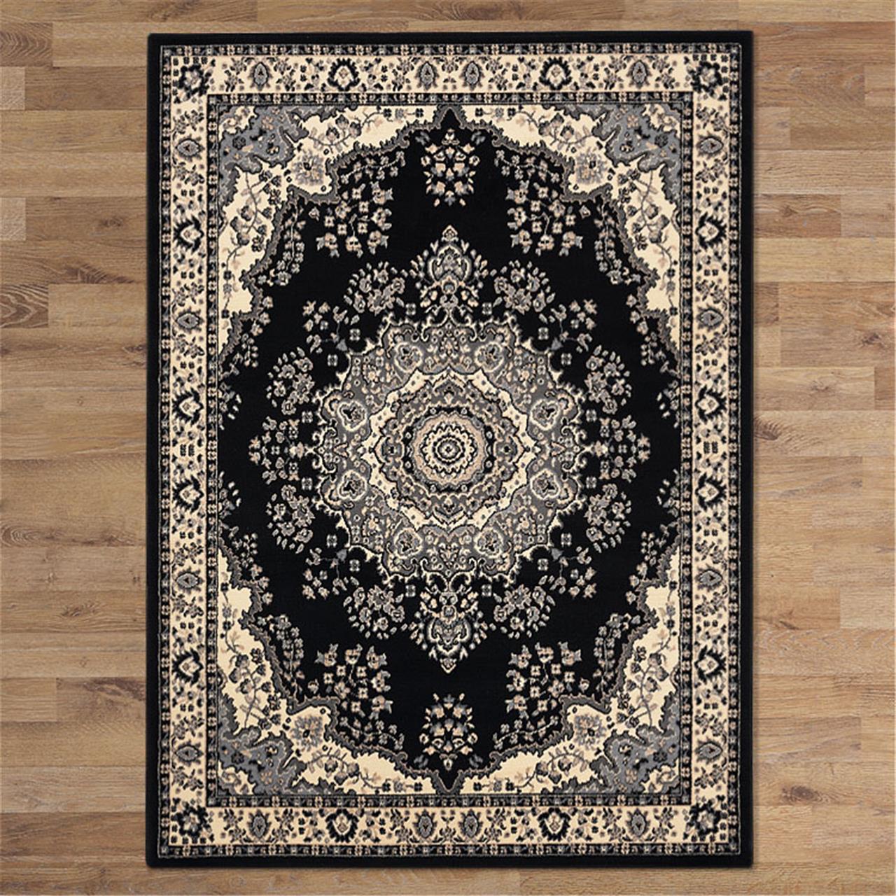 RUBY - 3104 Black Rug